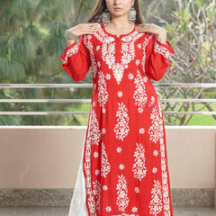 JANNAT MODAL KURTI WIT HEAVY EMBROIDERY