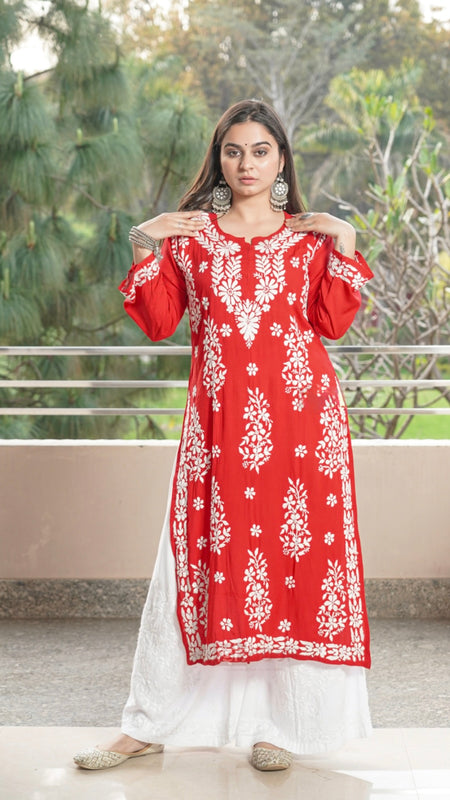 JANNAT MODAL KURTI WIT HEAVY EMBROIDERY