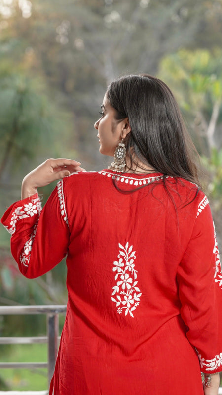 JANNAT MODAL KURTI WIT HEAVY EMBROIDERY