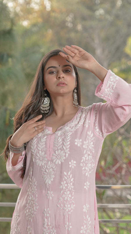 JANNAT MODAL KURTI WIT HEAVY EMBROIDERY