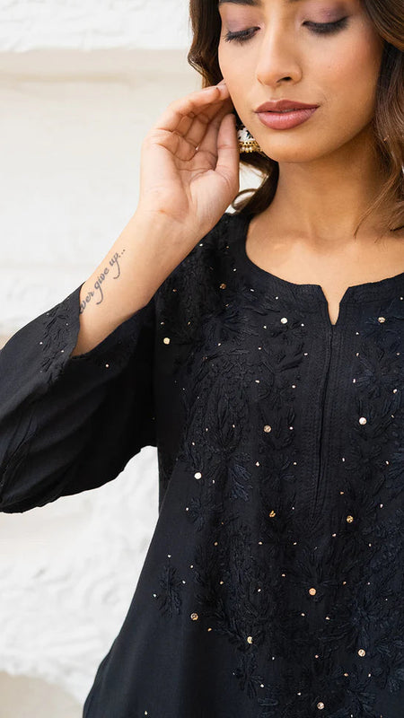 Versatile and Stylish Mukesh Embroidery in Rayon Kurti with Free Gift 💝 Inside