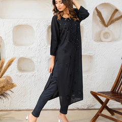 Versatile and Stylish Mukesh Embroidery in Rayon Kurti with Free Gift 💝 Inside