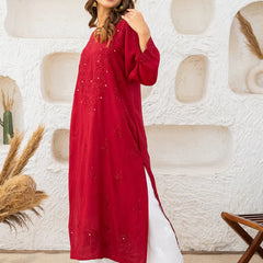 Versatile and Stylish Mukesh Embroidery in Rayon Kurti with Free Gift 💝 Inside