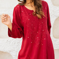 Versatile and Stylish Mukesh Embroidery in Rayon Kurti with Free Gift 💝 Inside