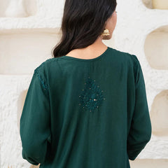 Versatile and Stylish Mukesh Embroidery in Rayon Kurti with Free Gift 💝 Inside