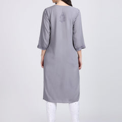 Versatile and Stylish Mukesh Embroidery in Rayon Kurti with Free Gift 💝 Inside