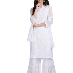 MULTI COLOR GEORGETTE KURTI WITH STOLE