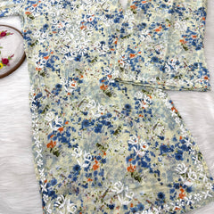 HAND EMBROIDED MAL MAL PRINTED CO-ORD SET