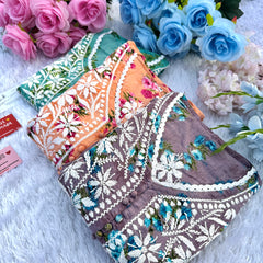 FLOWERPRINT AFGANI GOWN SET WITH FREE GIFT ๐  INSIDE