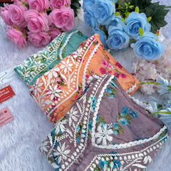 FLOWERPRINT AFGANI GOWN SET WITH FREE GIFT ๐  INSIDE