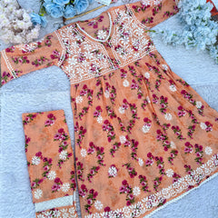 FLOWERPRINT AFGANI GOWN SET WITH FREE GIFT ๐  INSIDE
