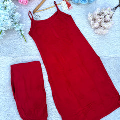RAYON NOODLE STRAP COORD SET WITH FREE GIFT ๐  INSIDE