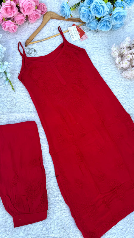 RAYON NOODLE STRAP COORD SET WITH FREE GIFT ๐  INSIDE