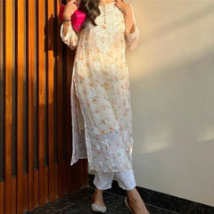 GEORGETTE PRINTED KURTI WITH INNER