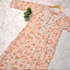 GEORGETTE PRINTED KURTI WITH INNER