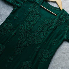 Viscose 3D kurti flowerwali