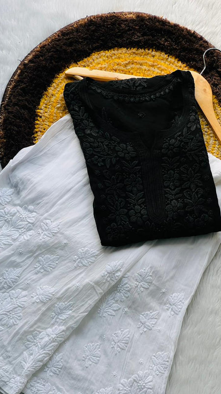 Viscose 3D kurti flowerwali