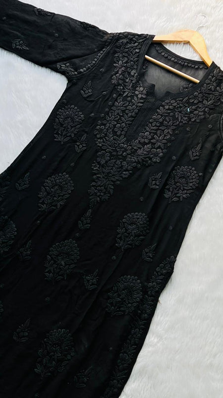 Viscose 3D kurti flowerwali