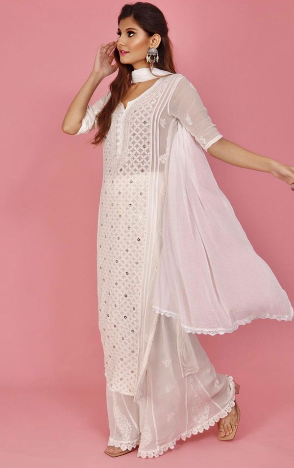 VISCOSE JAAL SET WITH RING MUKESH WORK WITH MUKESH WORK