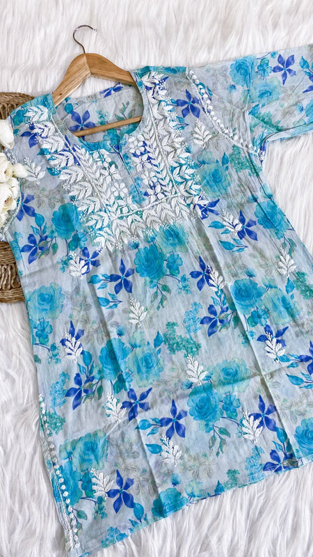 MAL SHORT PRINTED KURTI PANT WITH FREE GIFT 💝INSIDE