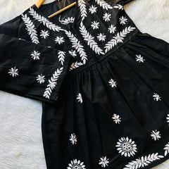 COTTON SHORT KURTI SET WITH GIFT ๐ INSIDE