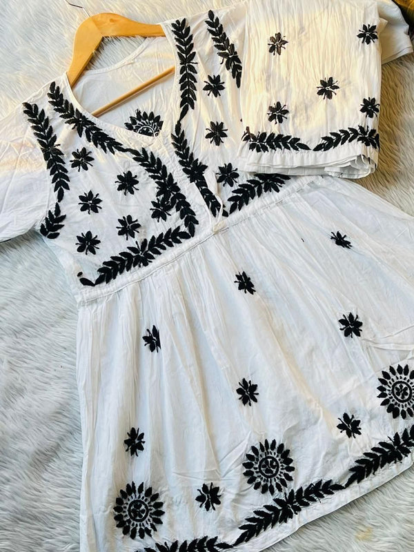 COTTON SHORT KURTI SET WITH GIFT 💝 INSIDE