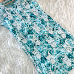 Neitra hand-embroidered malmal Kurti