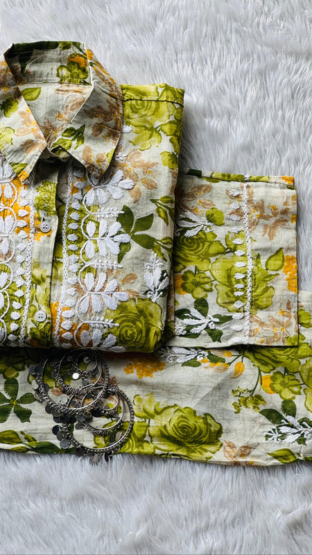AESTHETIC CHIKANKARI CO-ORD SET WITH FREE GIFT 💝INSIDE