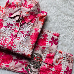 AESTHETIC CHIKANKARI CO-ORD SET WITH FREE GIFT 💝INSIDE