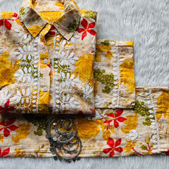 AESTHETIC CHIKANKARI CO-ORD SET WITH FREE GIFT 💝INSIDE