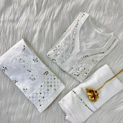 GALA BOOTI KURTI WITH SHARARA WITH DUPATTA