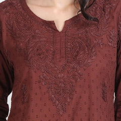 NAAZI SHORT COTTON HANDWORK KURTI