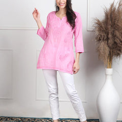 NAAZI SHORT COTTON HANDWORK KURTI