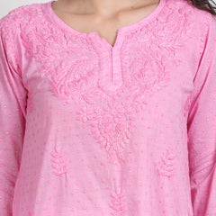 NAAZI SHORT COTTON HANDWORK KURTI