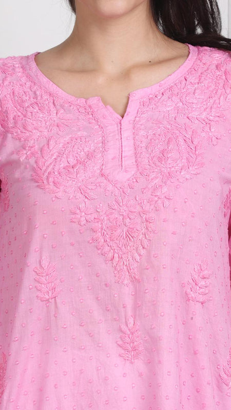 NAAZI SHORT COTTON HANDWORK KURTI