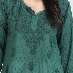 NAAZI SHORT COTTON HANDWORK KURTI