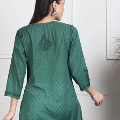 NAAZI SHORT COTTON HANDWORK KURTI