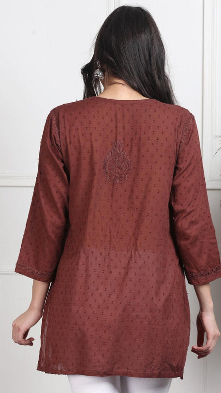 NAAZI SHORT COTTON HANDWORK KURTI