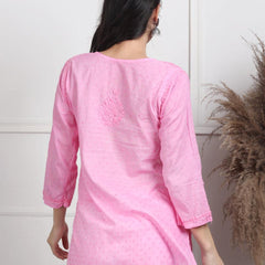 NAAZI SHORT COTTON HANDWORK KURTI