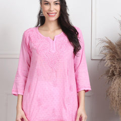 NAAZI SHORT COTTON HANDWORK KURTI
