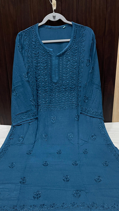 RAYON SQUARE EMBROIDERY KURTI
