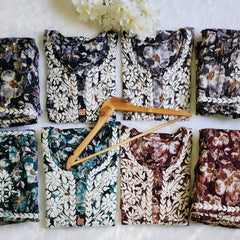 MAL SHORT KURTI WITH GARARA SET WITH FREE GIFT ๐ INSIDE