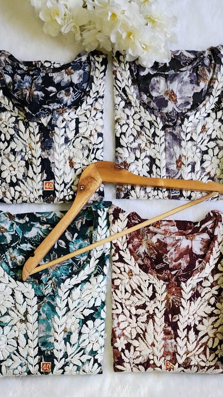 MAL SHORT KURTI WITH GARARA SET WITH FREE GIFT ๐ INSIDE