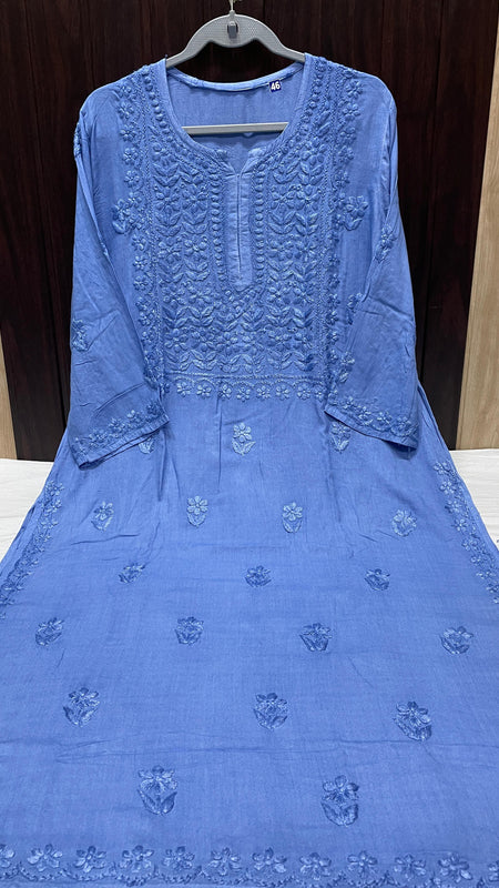 RAYON SQUARE EMBROIDERY KURTI