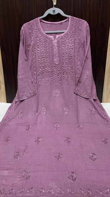 RAYON SQUARE EMBROIDERY KURTI
