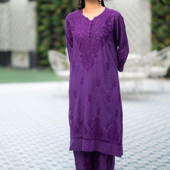 DOBBY COTTON PLAZZO SET WITH GIFT ๐ INSIDE
