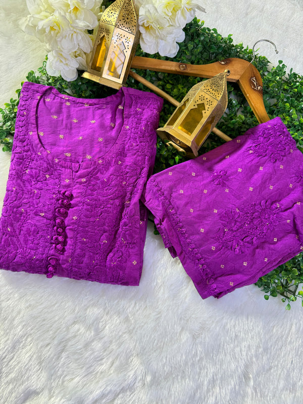 PREMIUM CHANDERI SET WITH FREE GIFT π INSIDE