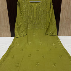 RAYON SQUARE EMBROIDERY KURTI