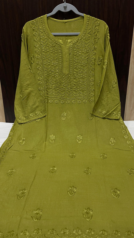 RAYON SQUARE EMBROIDERY KURTI