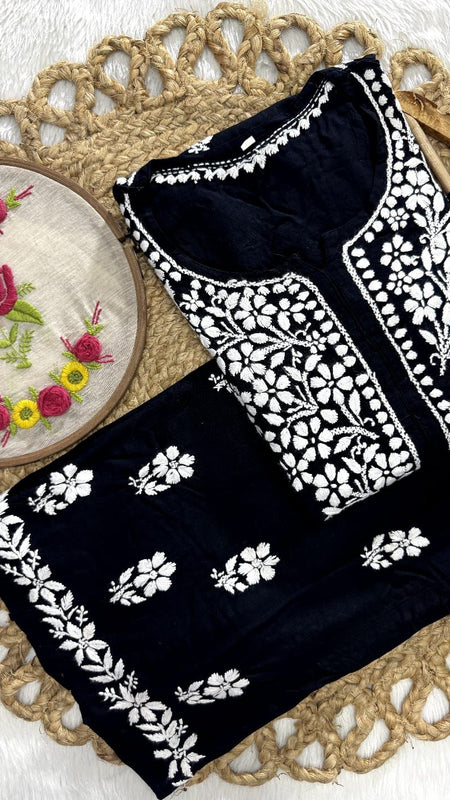 Evander Embroidery Rayon Co-ord Set